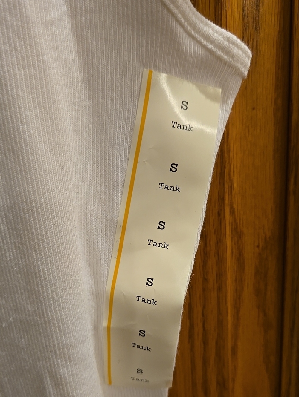 a new day White Ribbed Scoop Neck Tank Top Shirt Small New Target - Picture 7 of 14